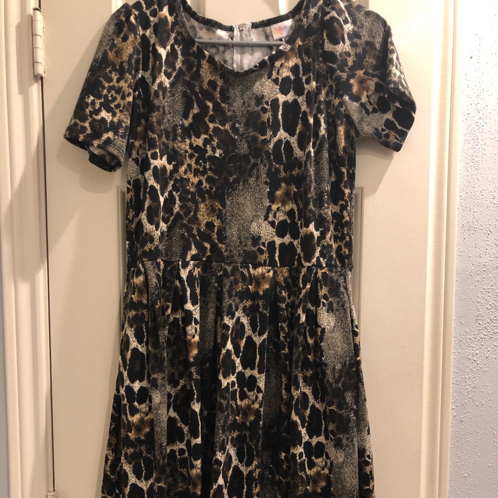 LuLaRoe Amelia Dress - leopard print